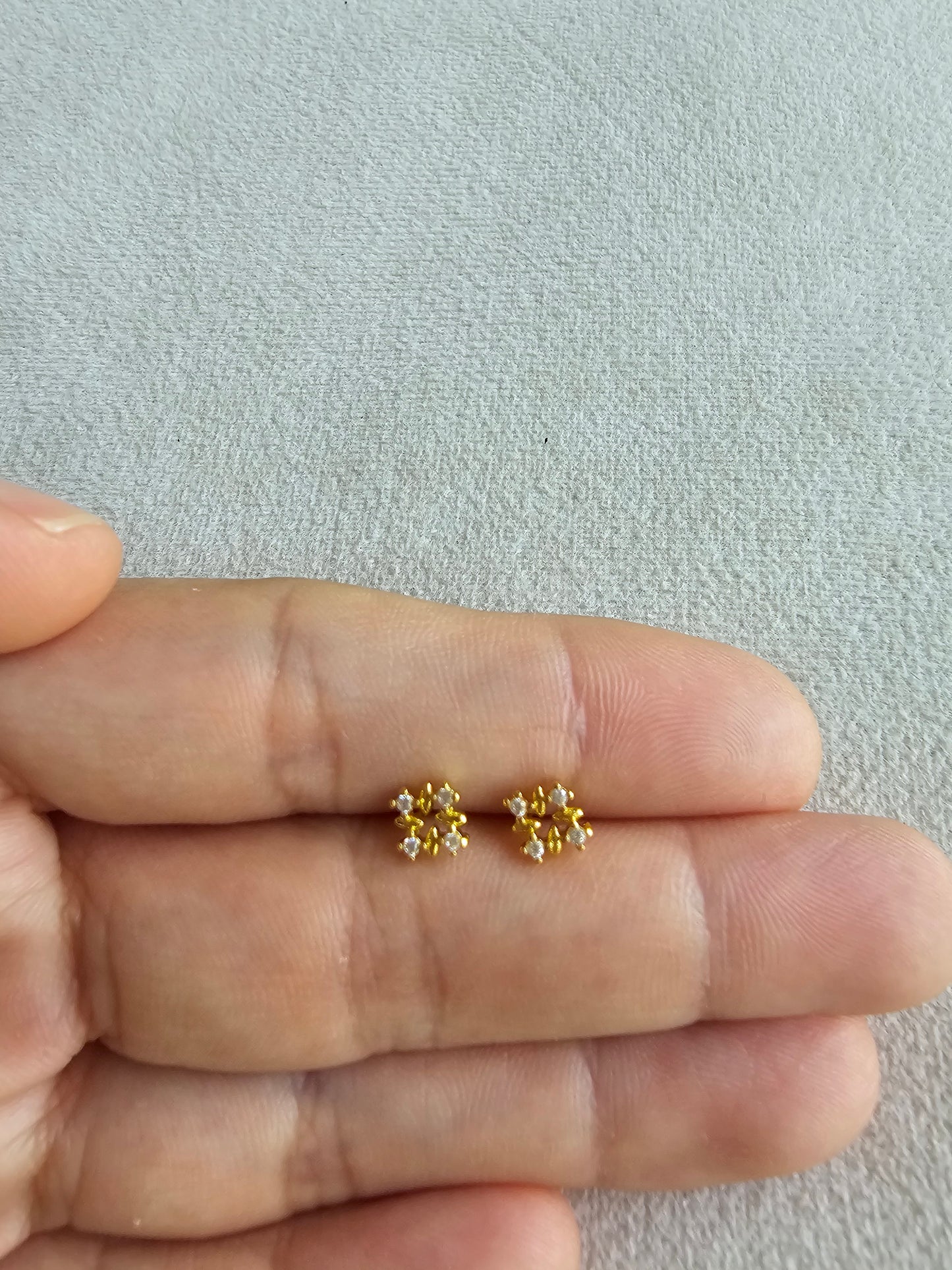 925 sterline rhombus studs