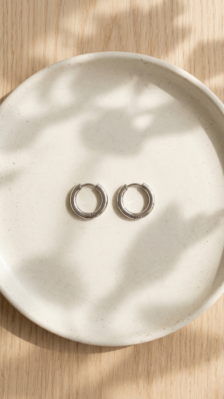 Golden Classic Hoop Earrings
