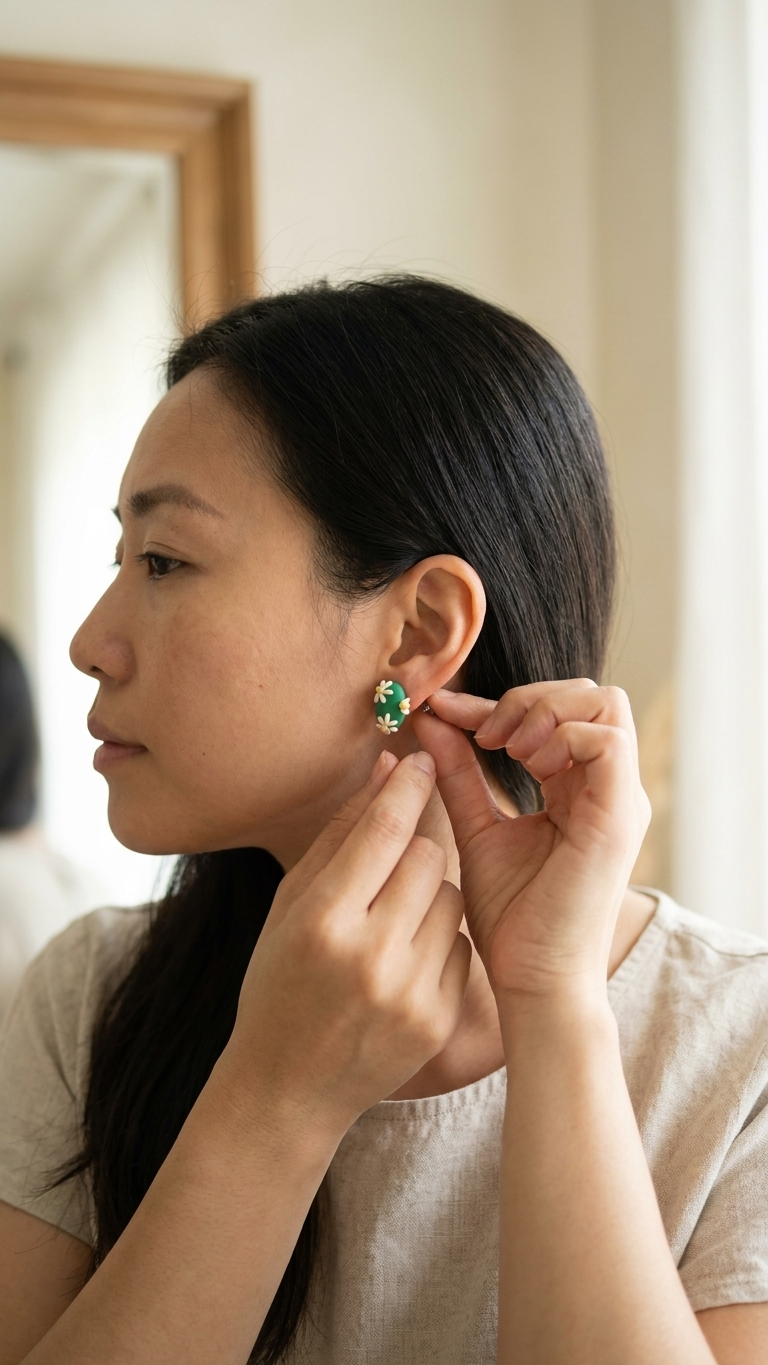 Whispering Meadow Daisy Studs