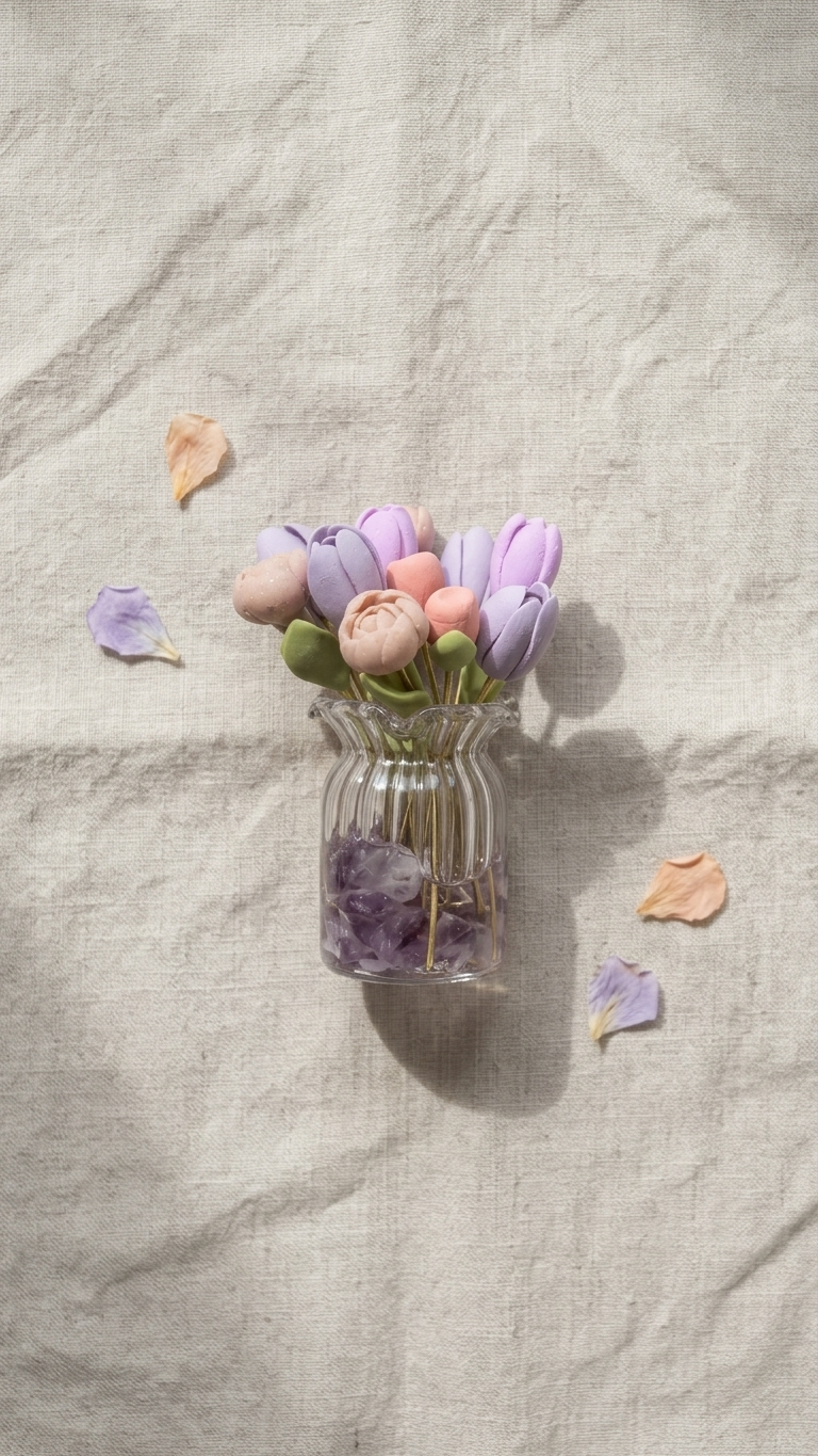 Ribbed Ruffle Vase