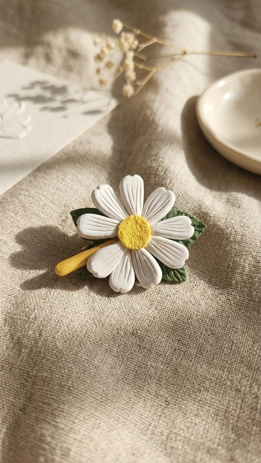 custom daisy brooch and ring handmade singapore birthday gift
