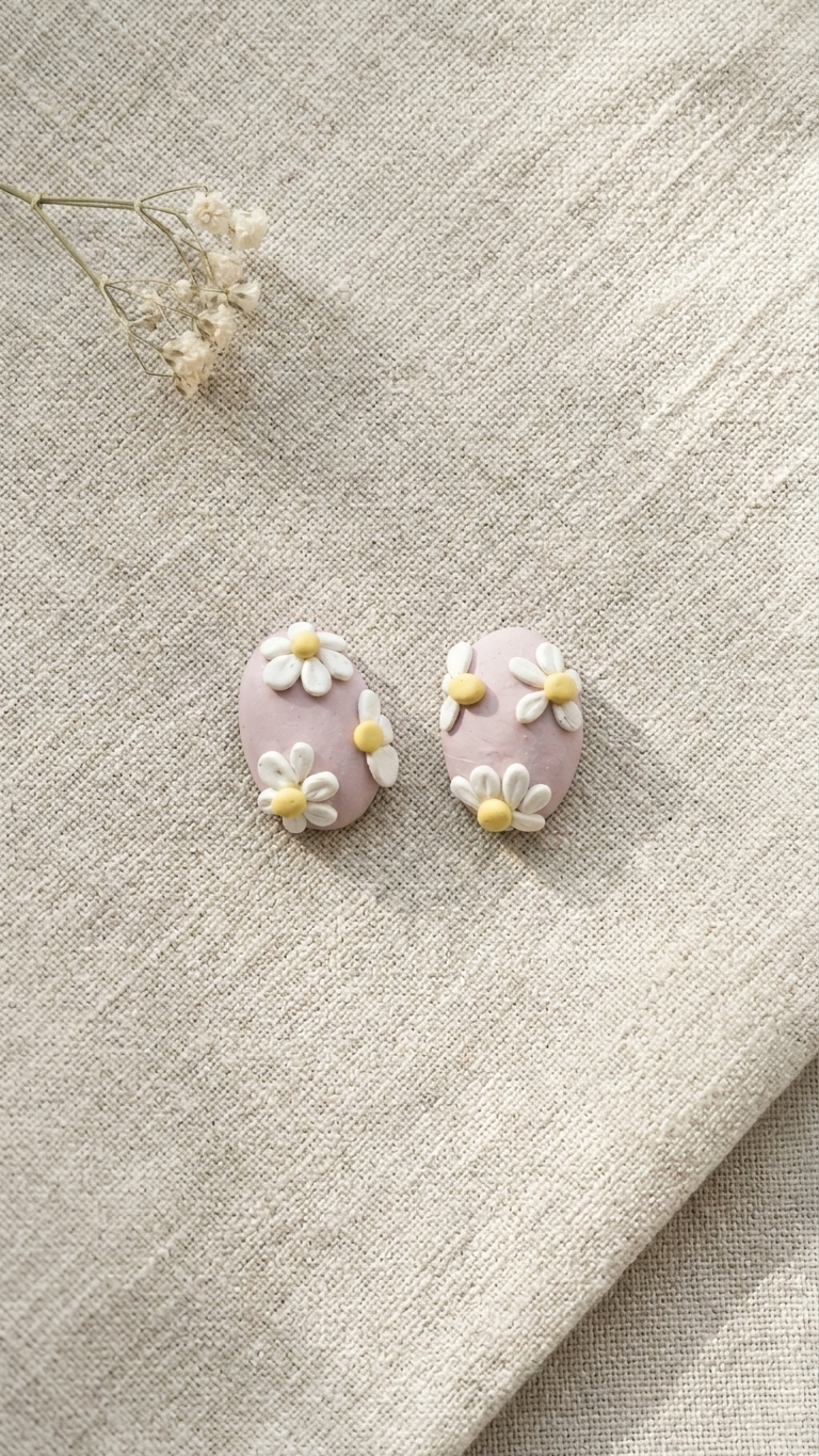 Whispering Meadow Daisy Studs