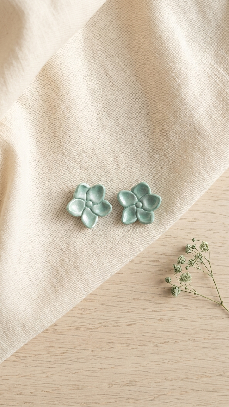 Blush Sakura Bloom Studs