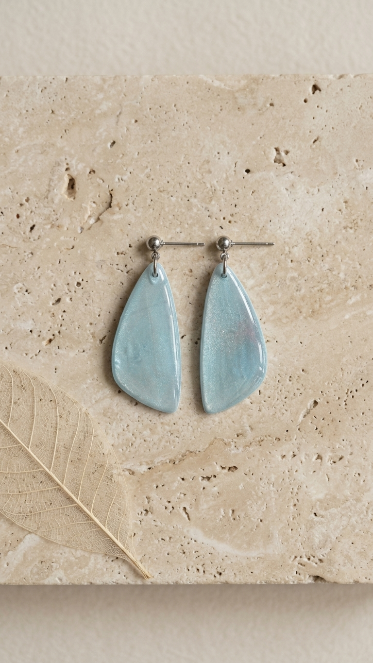 Mist Blue Signature Dangles