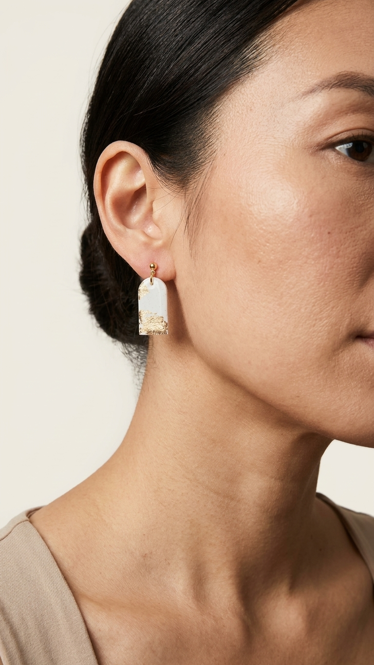 Ivory Gleam Signature Dangles