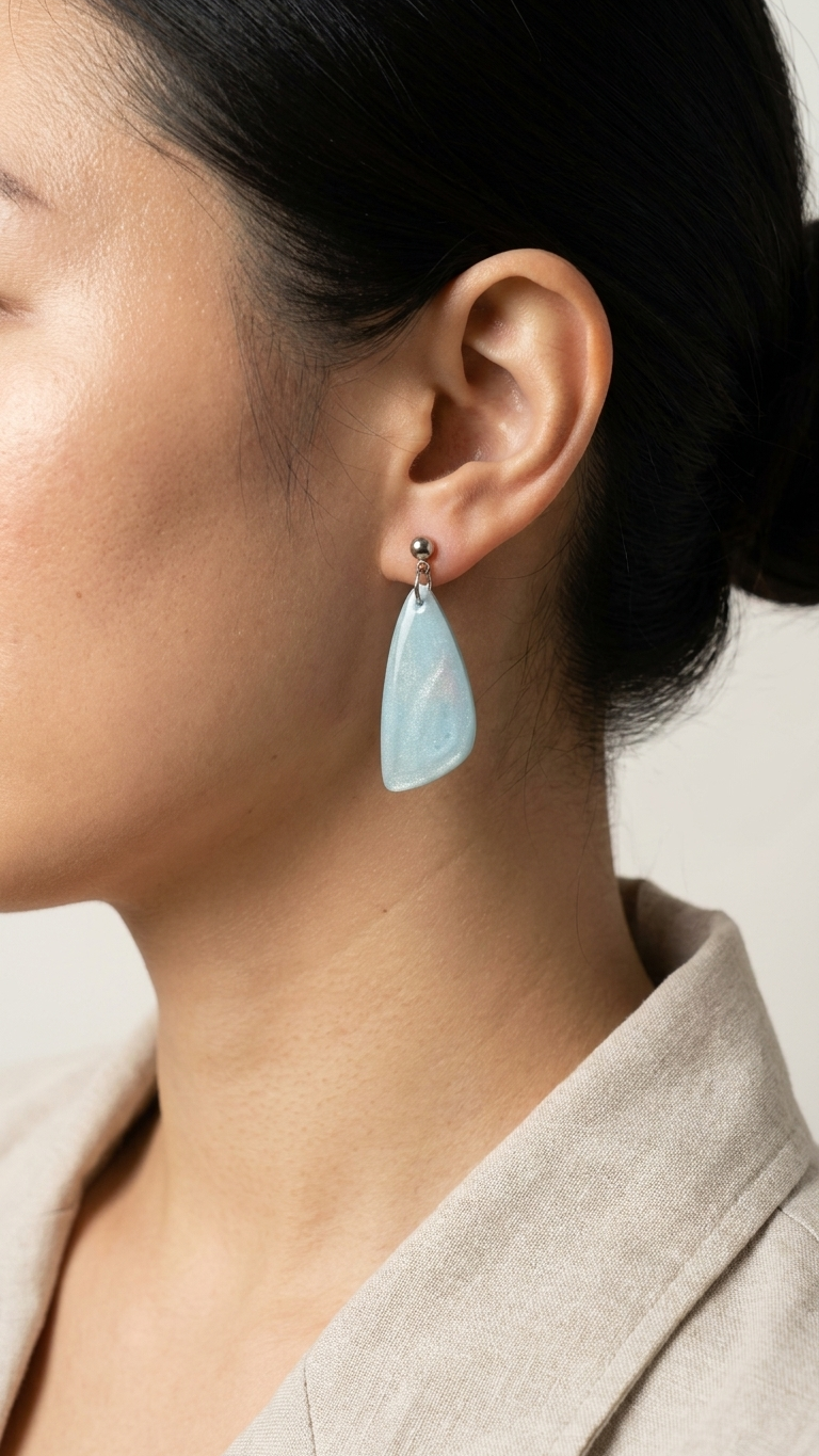 Mist Blue Signature Dangles
