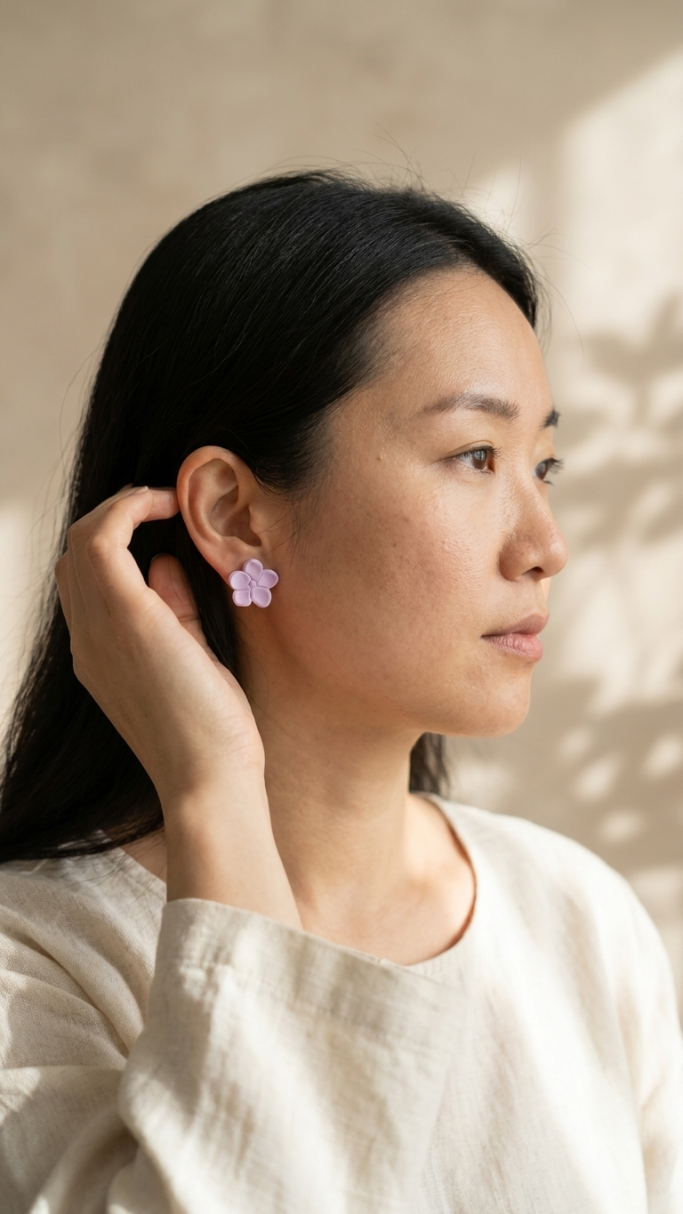 Blush Sakura Bloom Studs