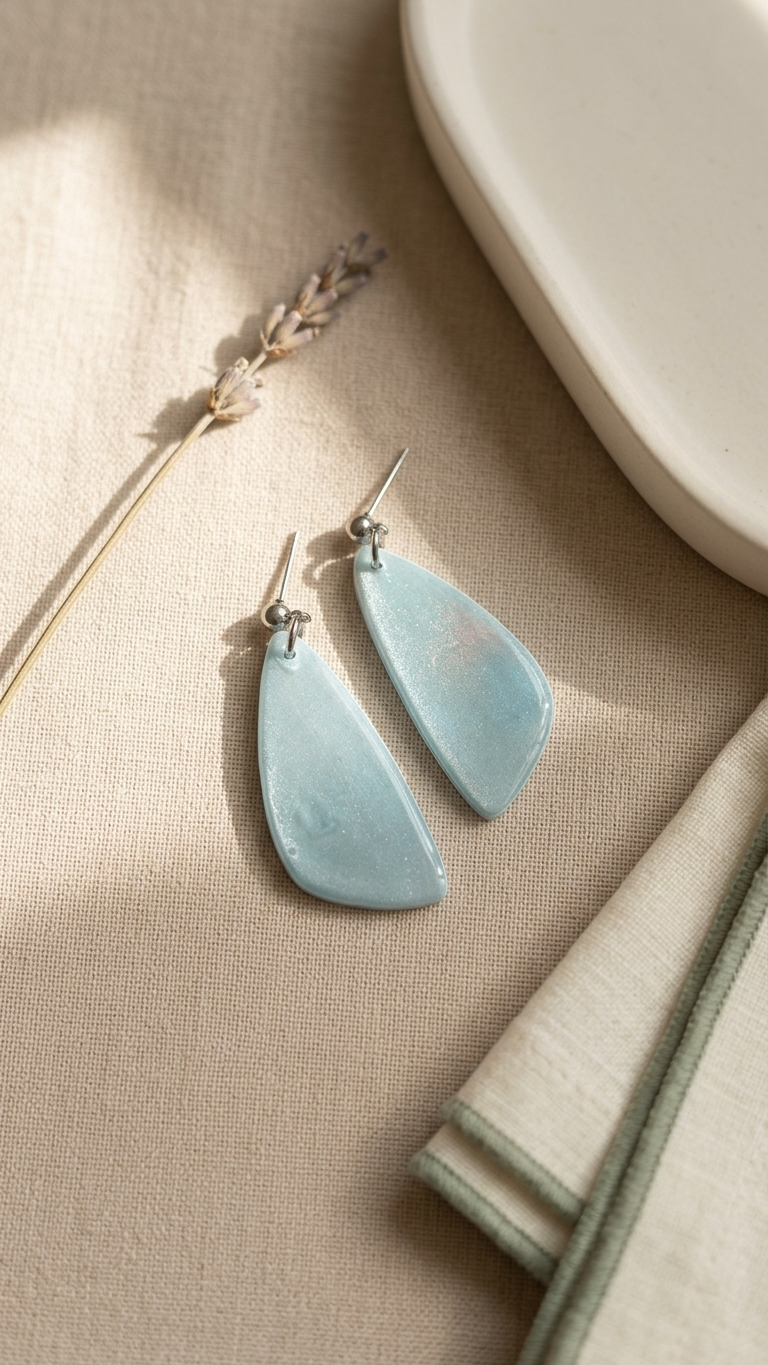 Mist Blue Signature Dangles