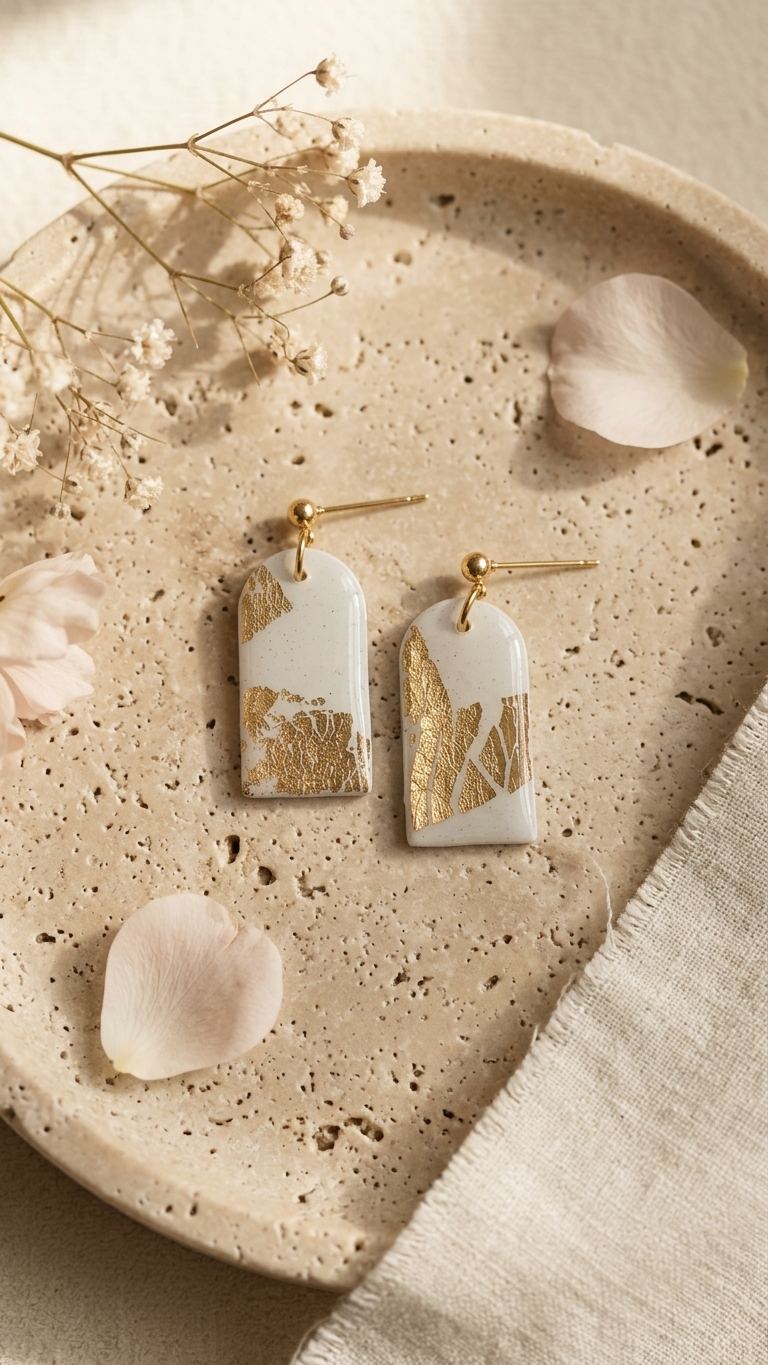 Ivory Gleam Signature Dangles